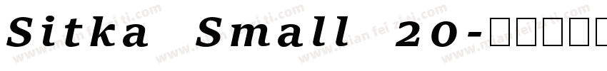 Sitka Small 20字体转换
